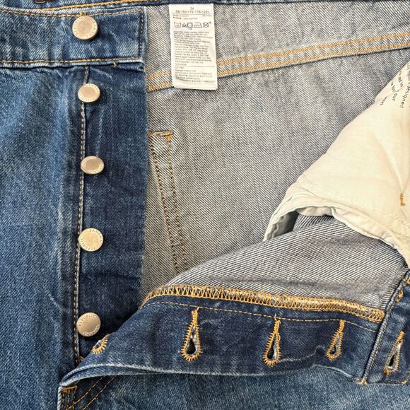 NWT Banana Republic Mid-Rise Loose Stovepipe Jeans Divisadero Wash Size 34 Waist - Picture 6 of 8